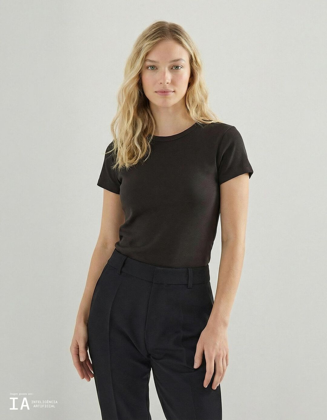 T-shirt, Mulher, Cinzento Escuro