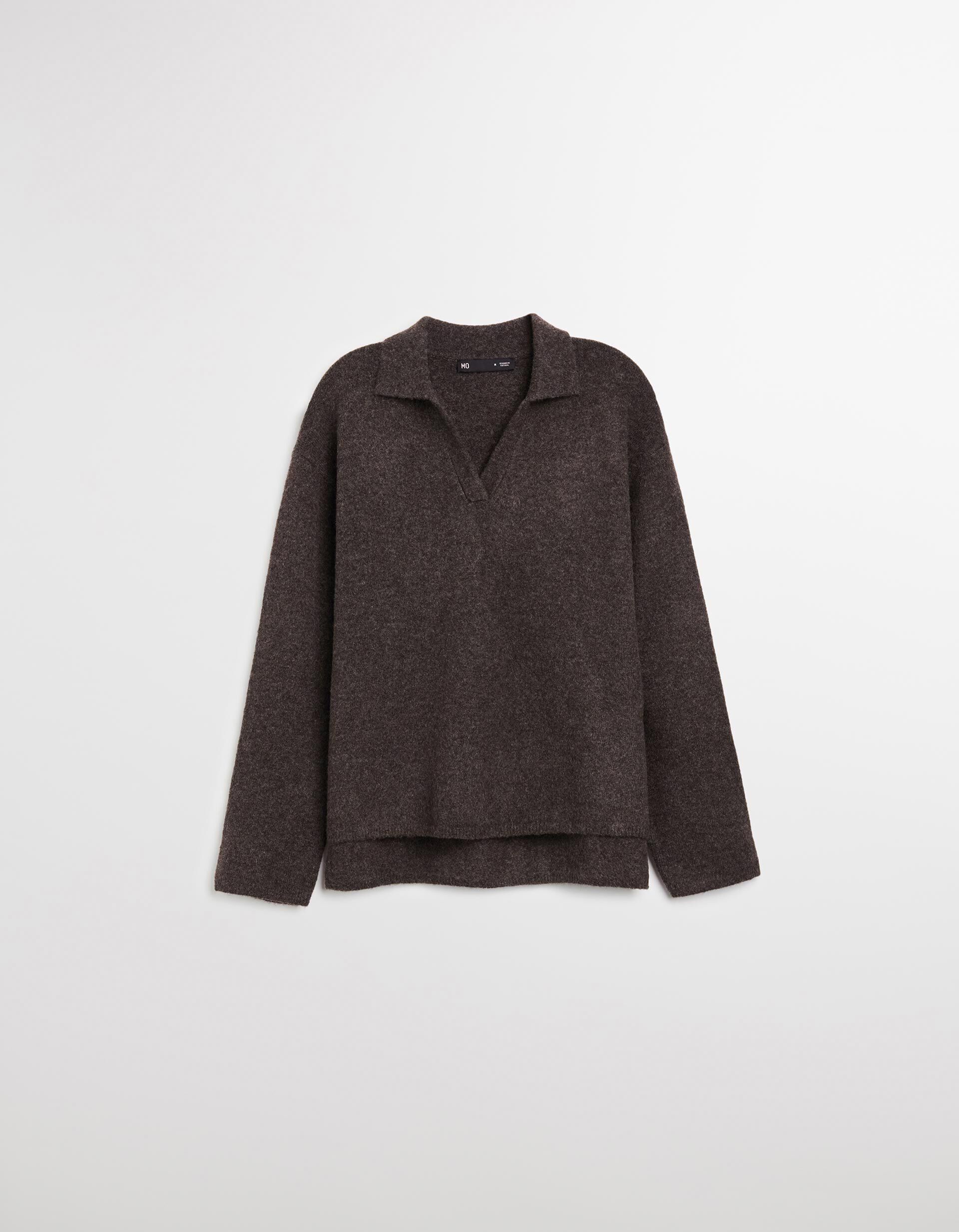 Comprar Online Camisola com L&atilde;, Mulher, Castanho Escuro