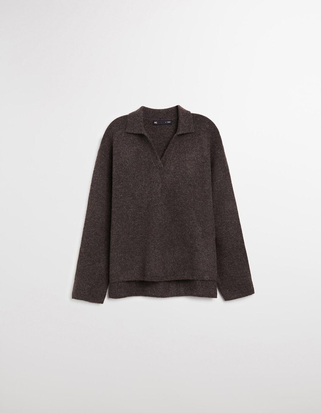 Camisola com Algodão, Mulher, Castanho Escuro