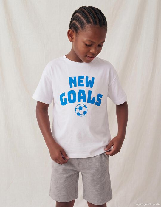 Comprar Online T-shirt Estampada, Menino, Branco