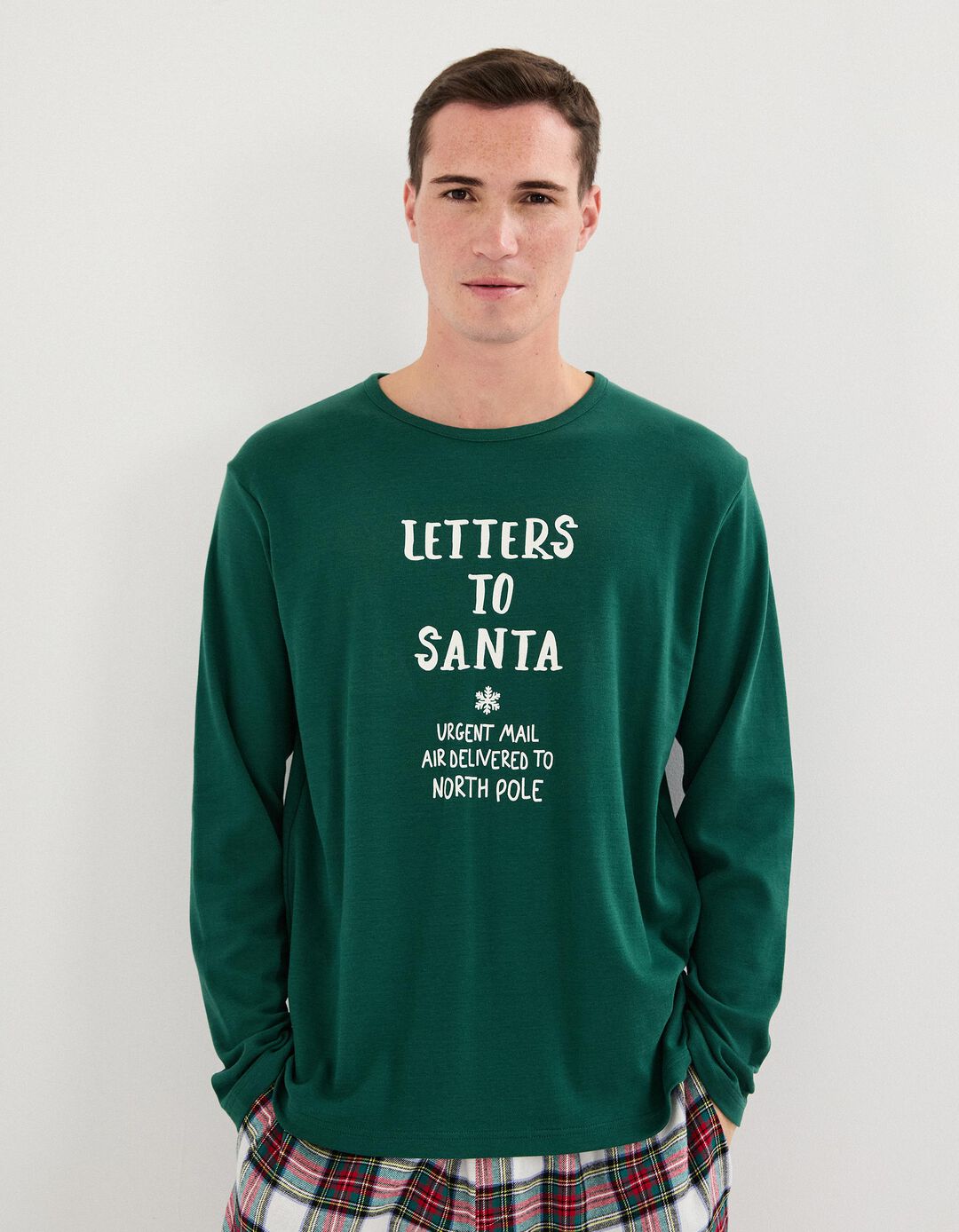 Pijama de Natal, Homem, Verde Escuro