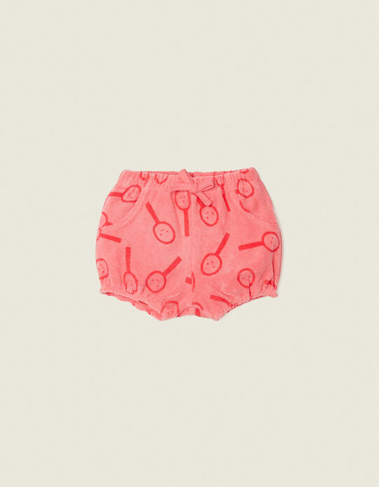 Shorts for Newborn Baby Girls 'Tenis', Coral