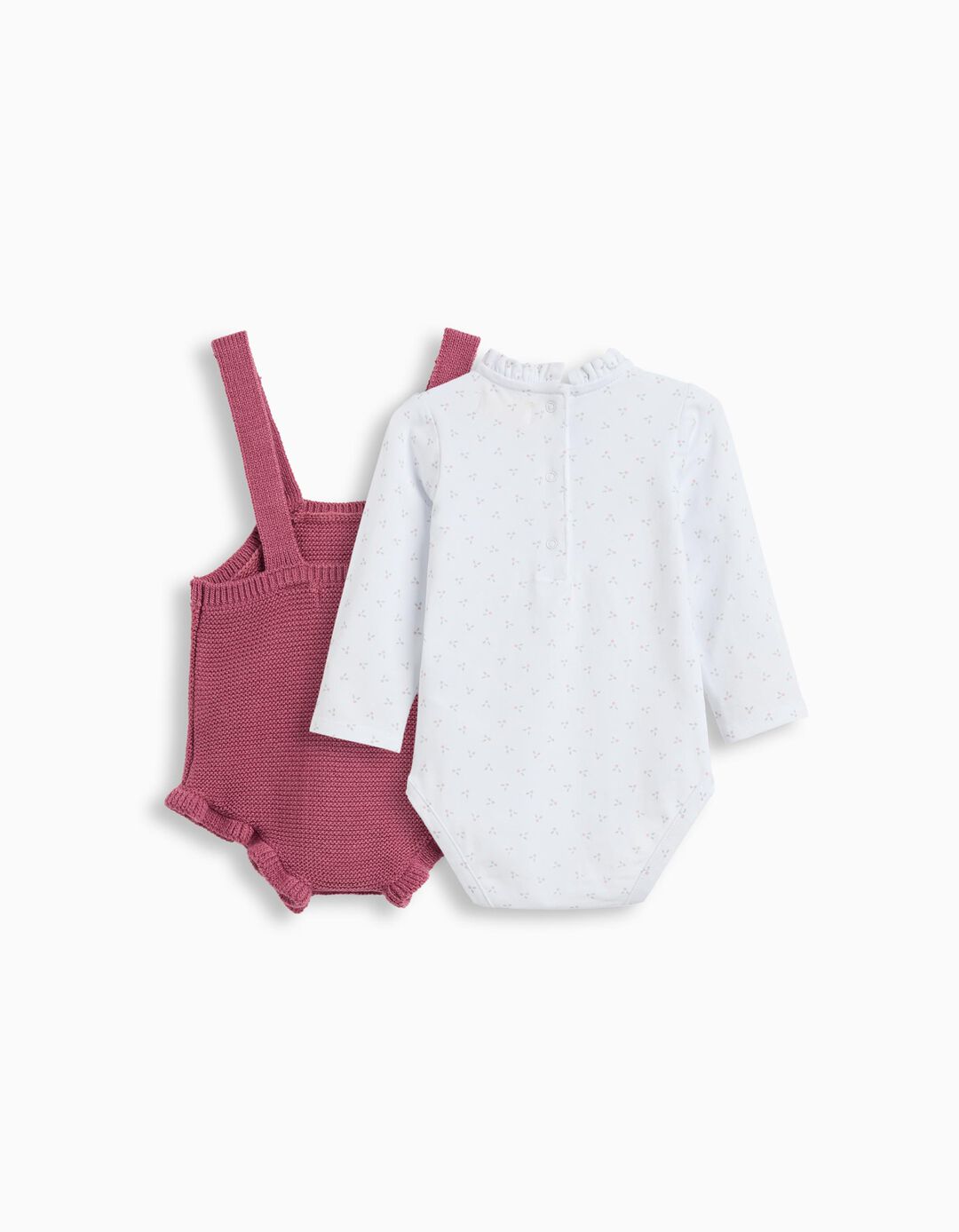 Conjunto Body e Macacão, Recém-Nascido, Roxo