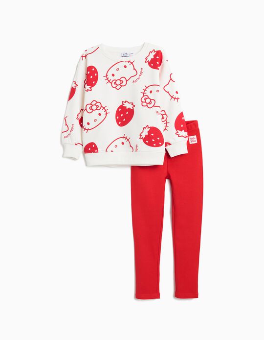 Comprar Online Conjunto Sweatshirt e Leggings 'Hello Kitty', Menina, Vermelho