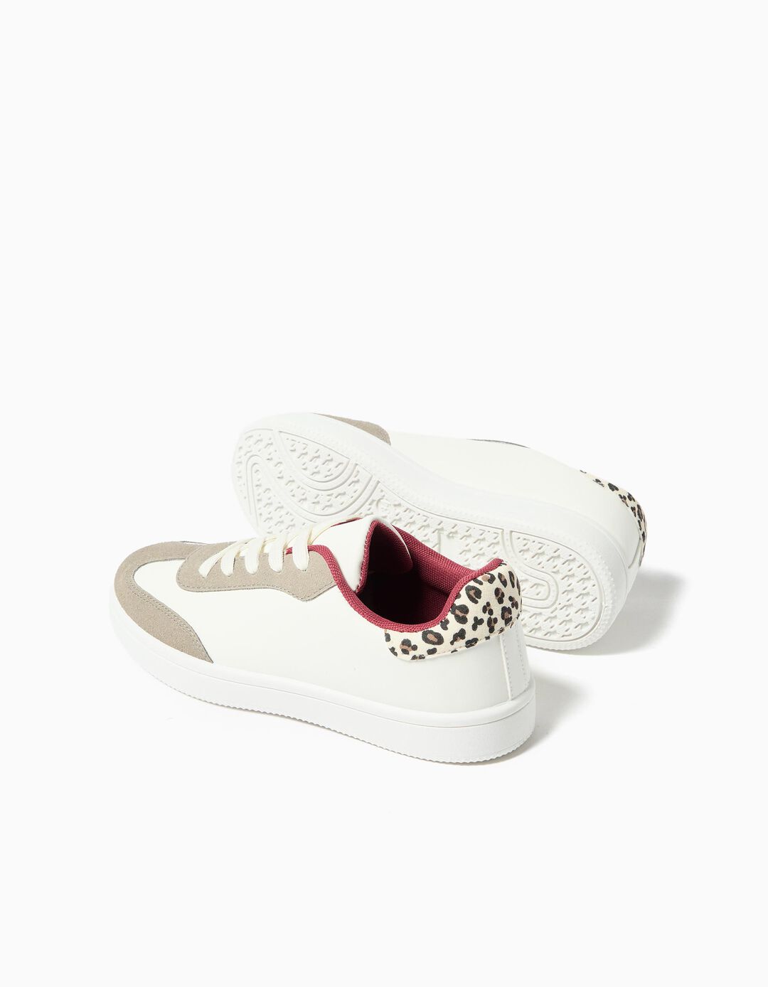 Sapatilhas Animal Print, Menina, Bege Claro 