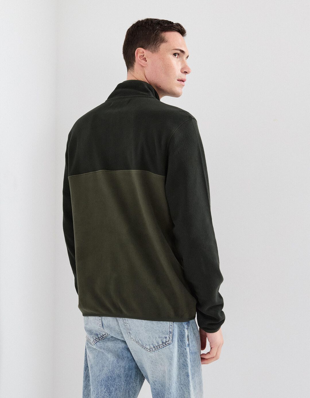 Camisola Polar, Homem, Verde Escuro