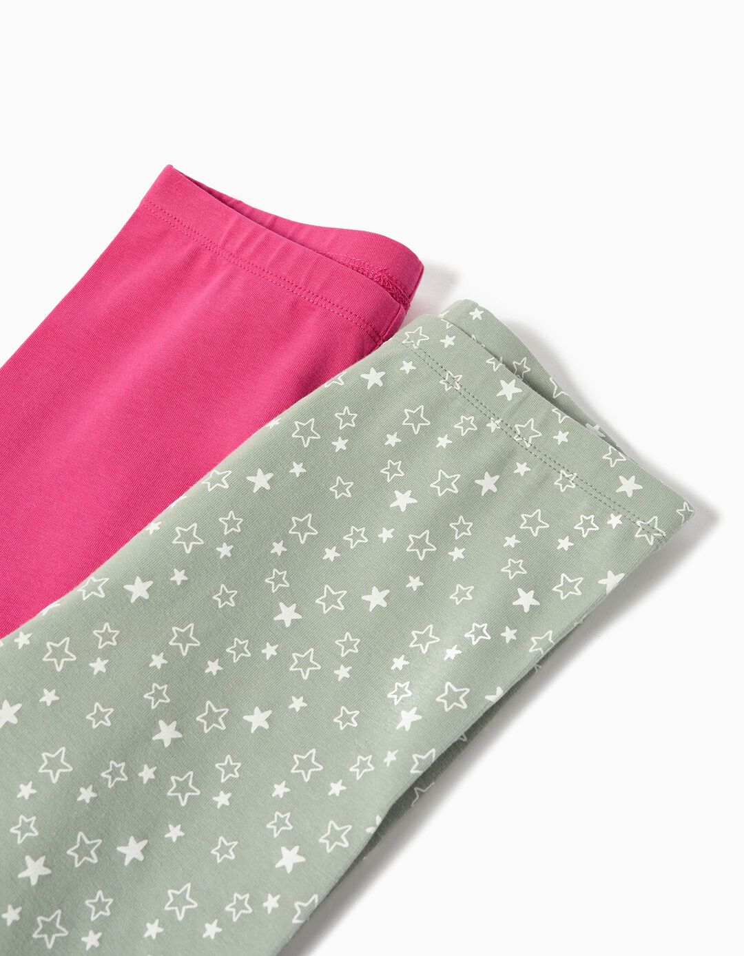 Pack 2 Leggings, Menina, Verde