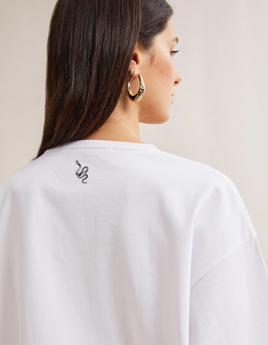 T-shirt Estampada, Mulher, Branco