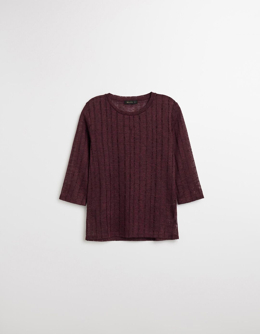 T-shirt em Malha, Mulher, Roxo