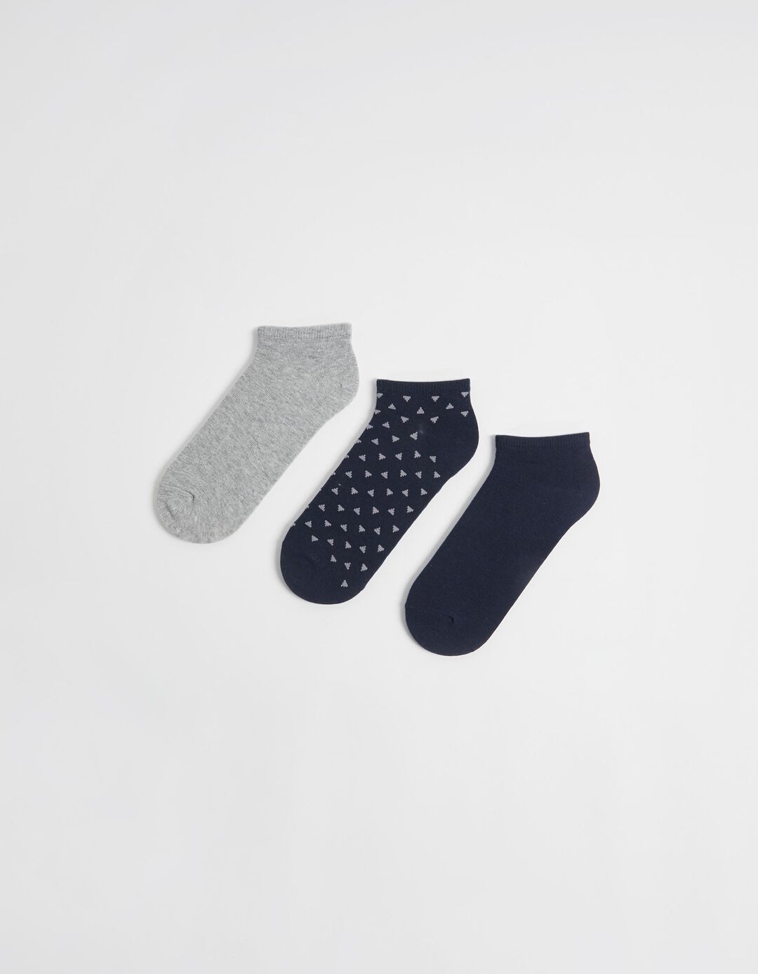 3 Pairs of Ankle Socks Pack, Men, Multicolour