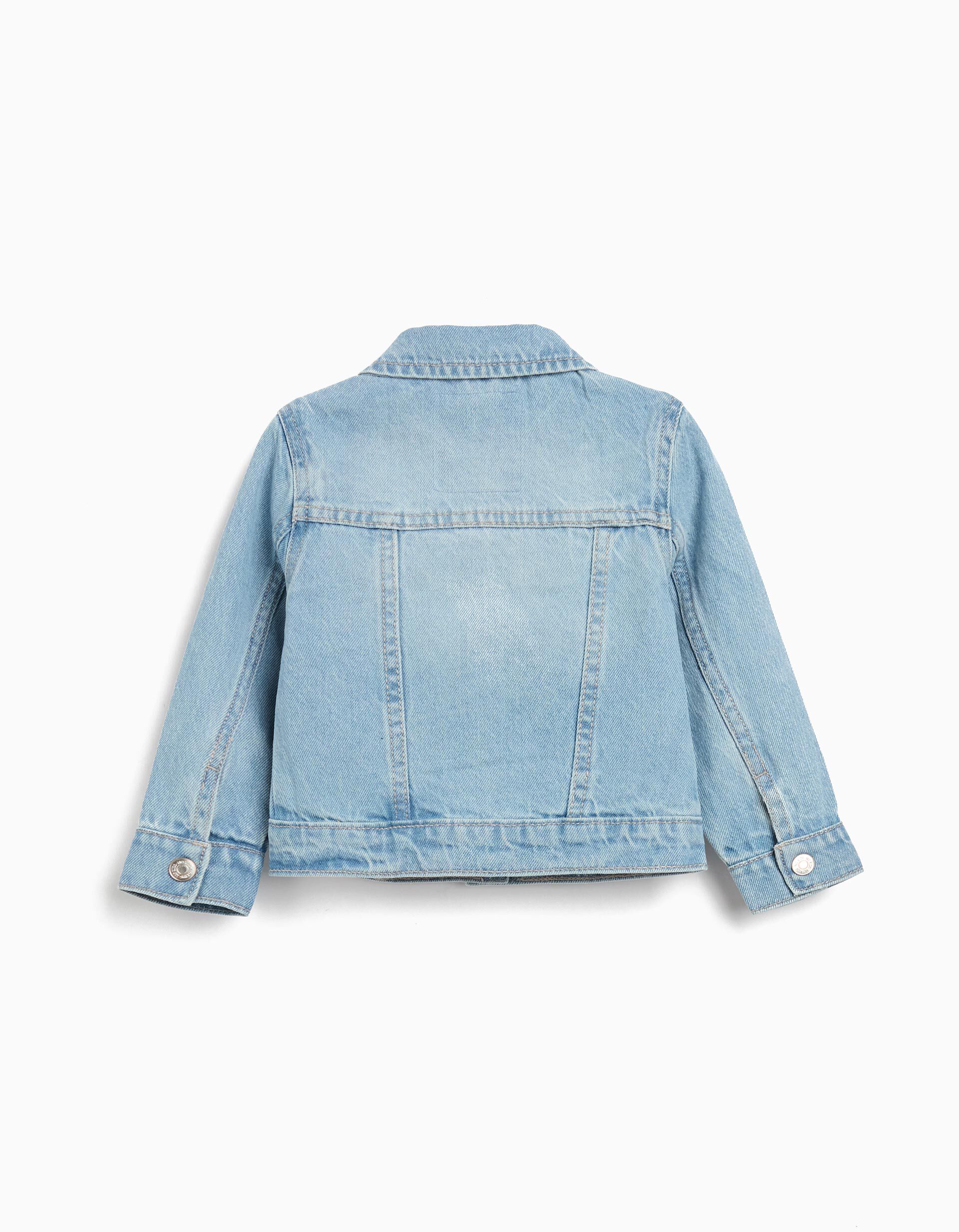 Comprar Online Casaco de Ganga, Menina, Azul Claro 