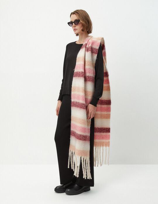 Comprar Online Cachecol Comprido Riscas, Mulher, Multicor