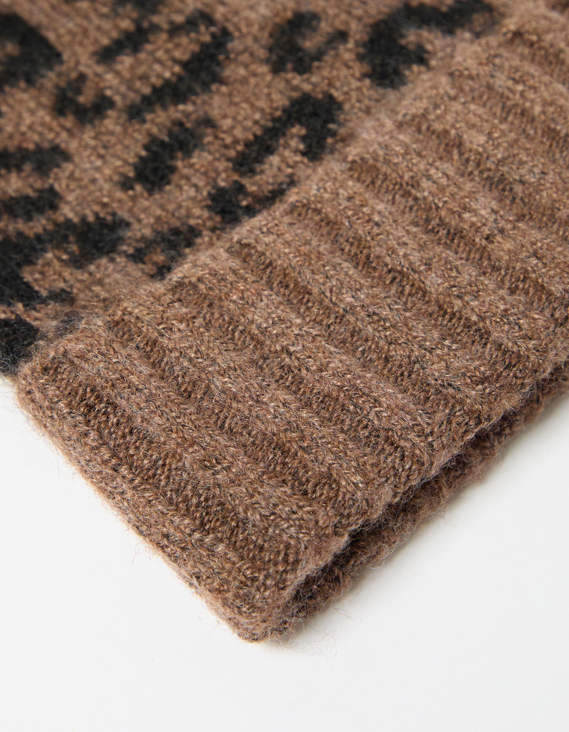 Comprar Online Gorro 'Animal Print', Mulher, Castanho