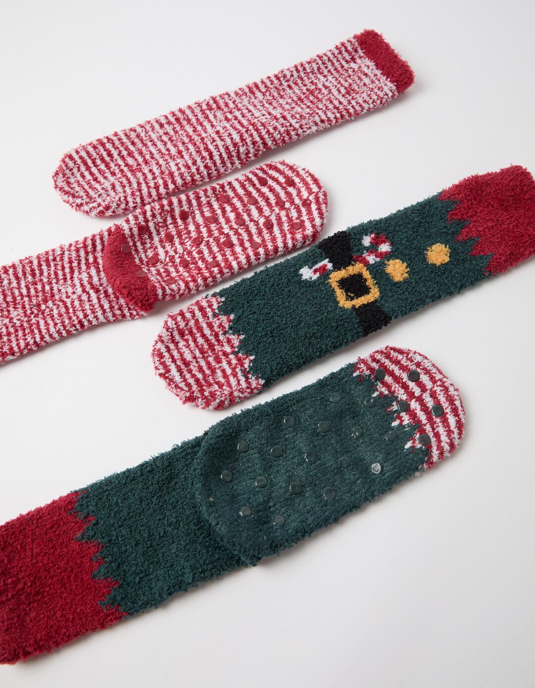 Pack 2 Pares De Meias Natal, Homem, Verde Escuro