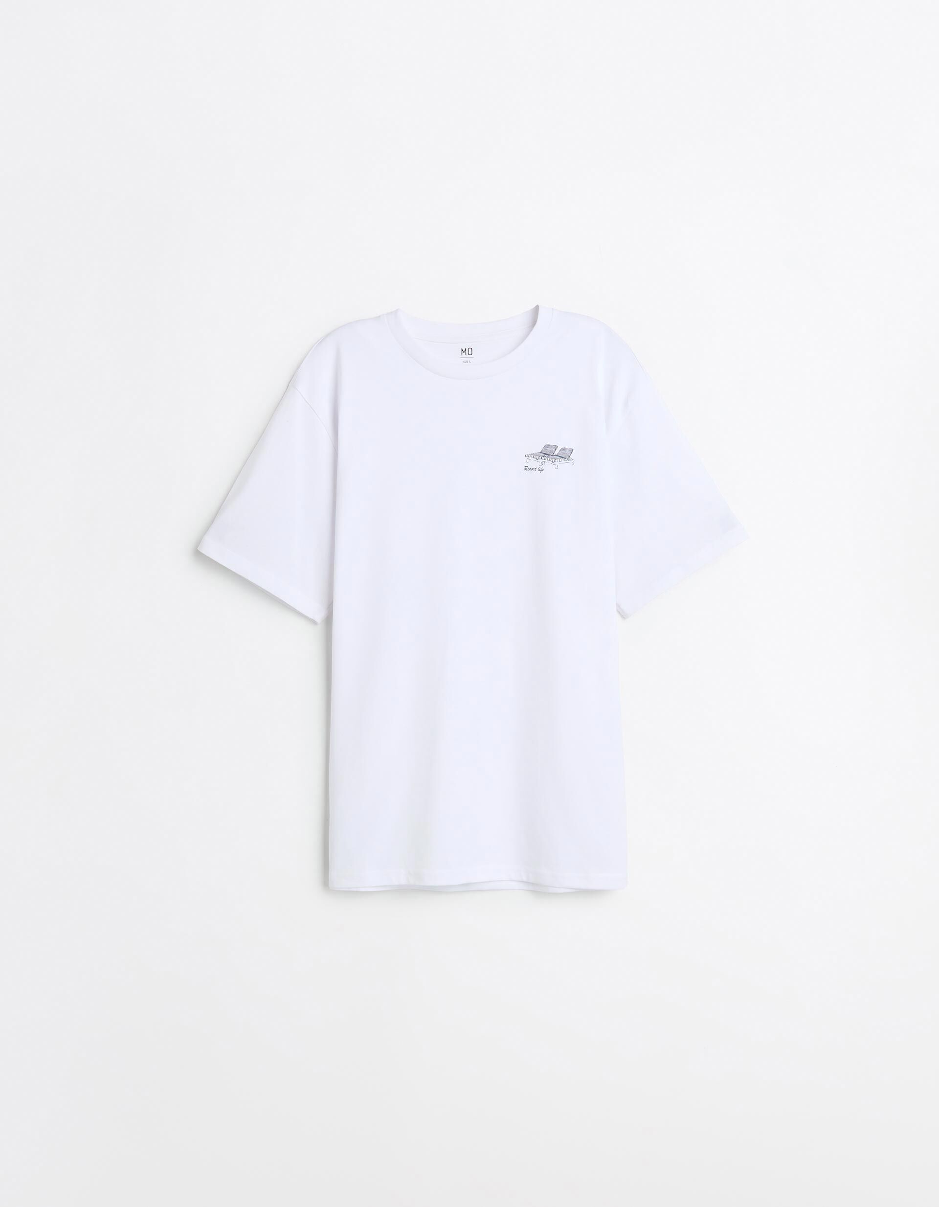 Comprar Online T-shirt Jersey Estampado, Homem, Branco