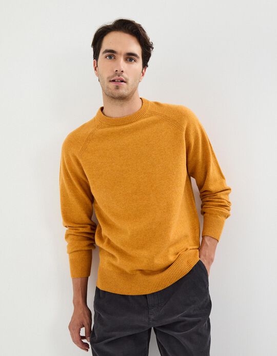 Comprar Online Camisola de Malha, Homem, Amarelo Escuro
