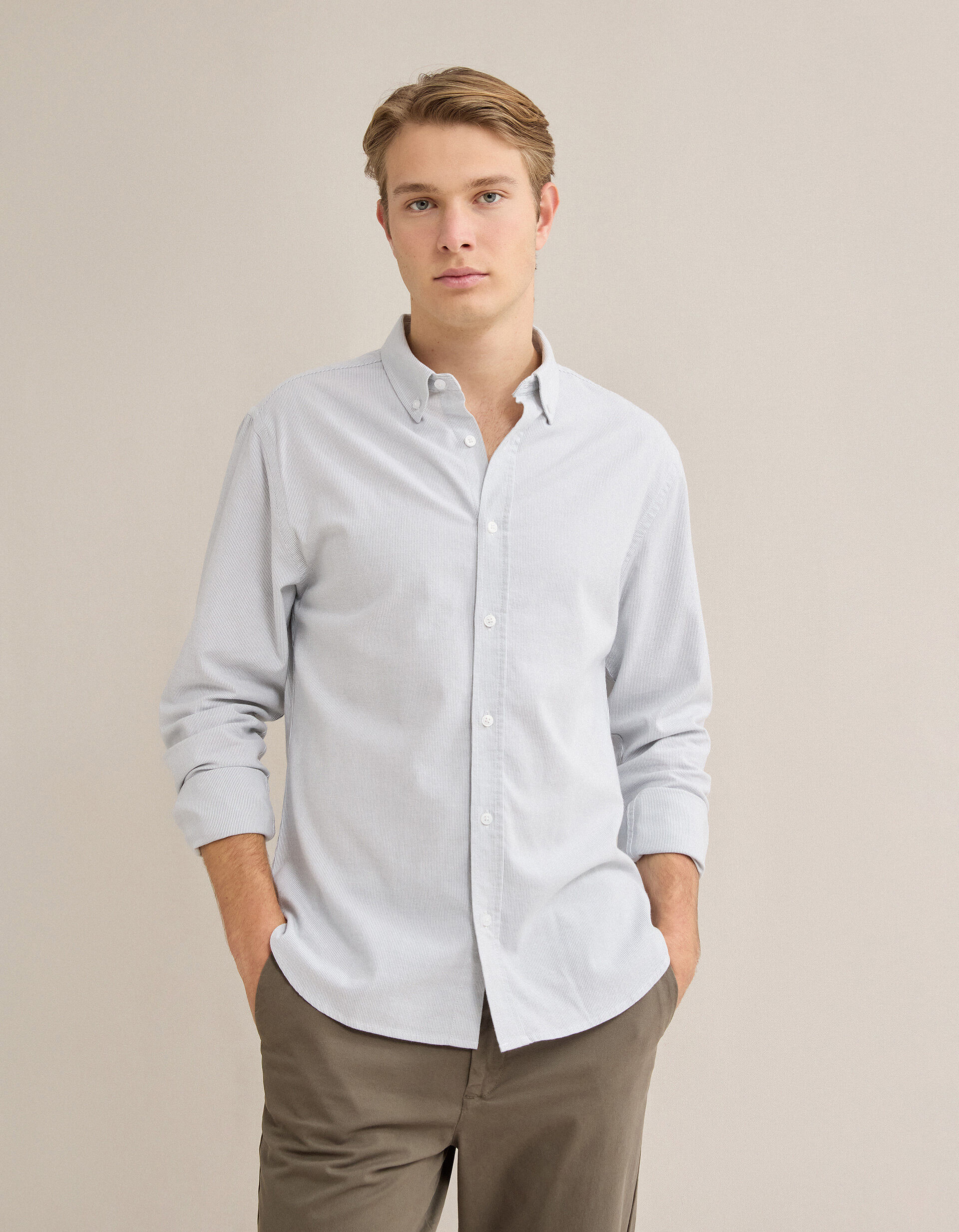 Comprar Online Camisa 'Slim Fit', Homem, Verde