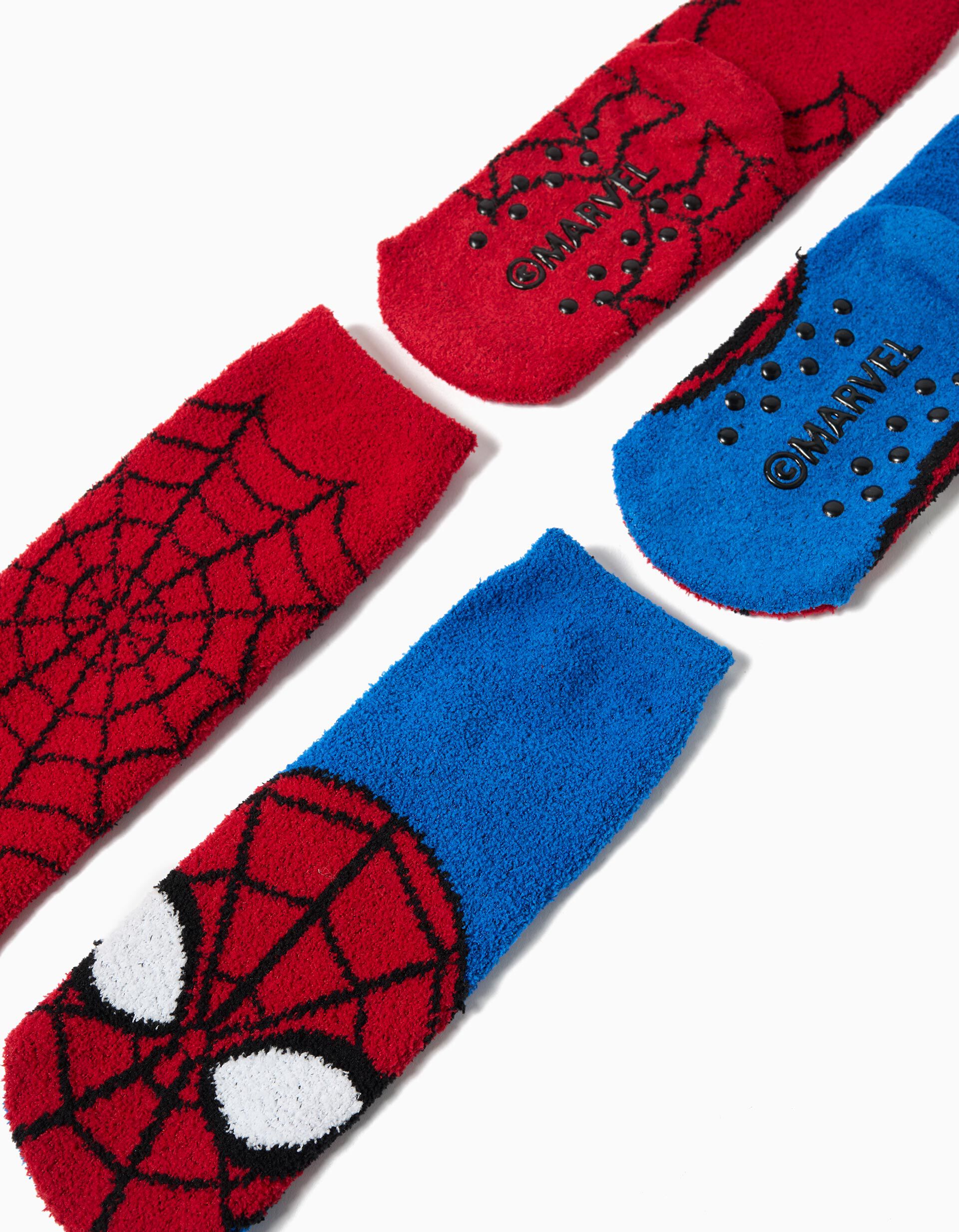Comprar Online Pack 2 Pares Meias Antiderrapantes 'Spider-Man' &copy;Disney, Menino, Vermelho