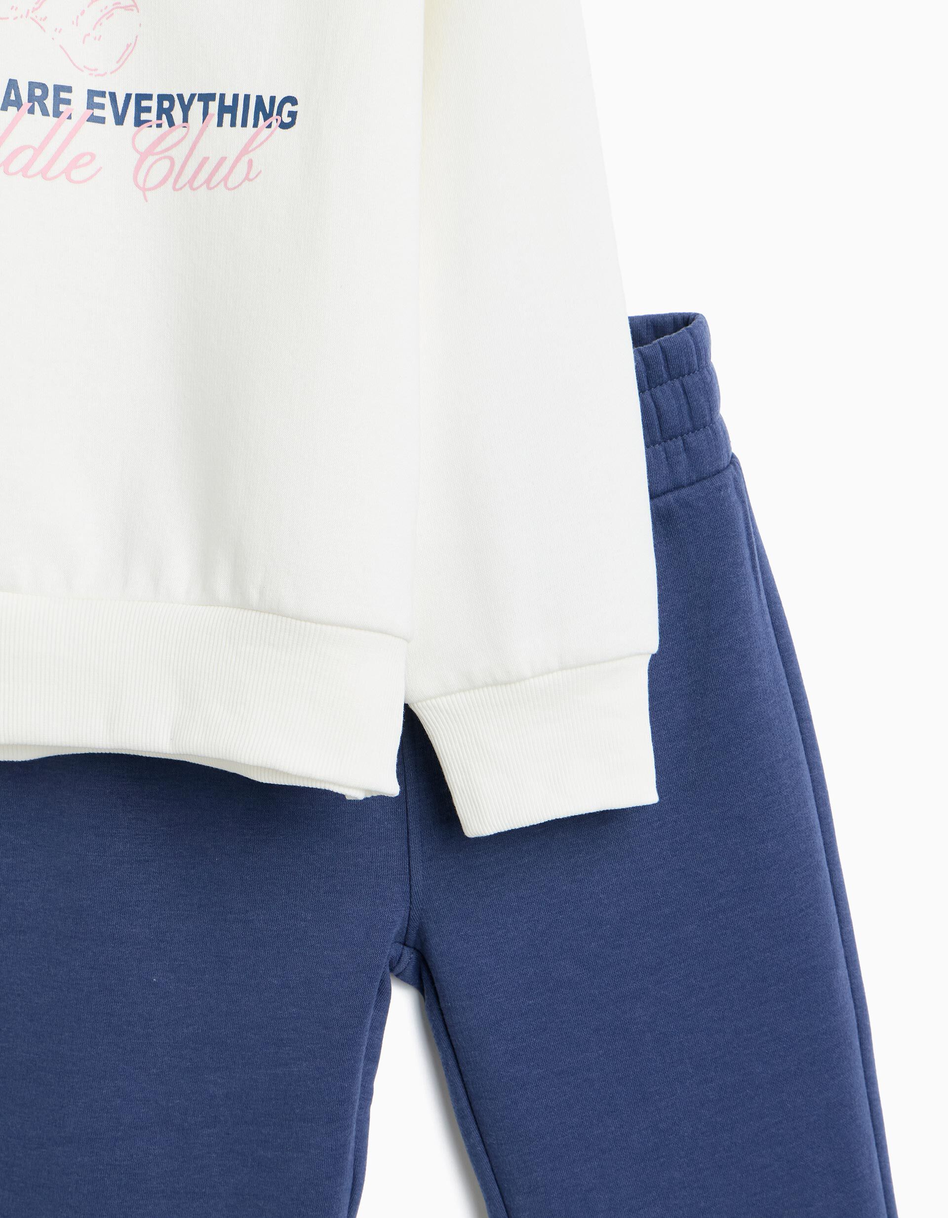 Comprar Online Conjunto De Felpa, Menina, Marinho Claro
