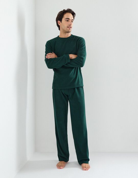 Comprar Online Pijama Polar, Homem, Verde Escuro 