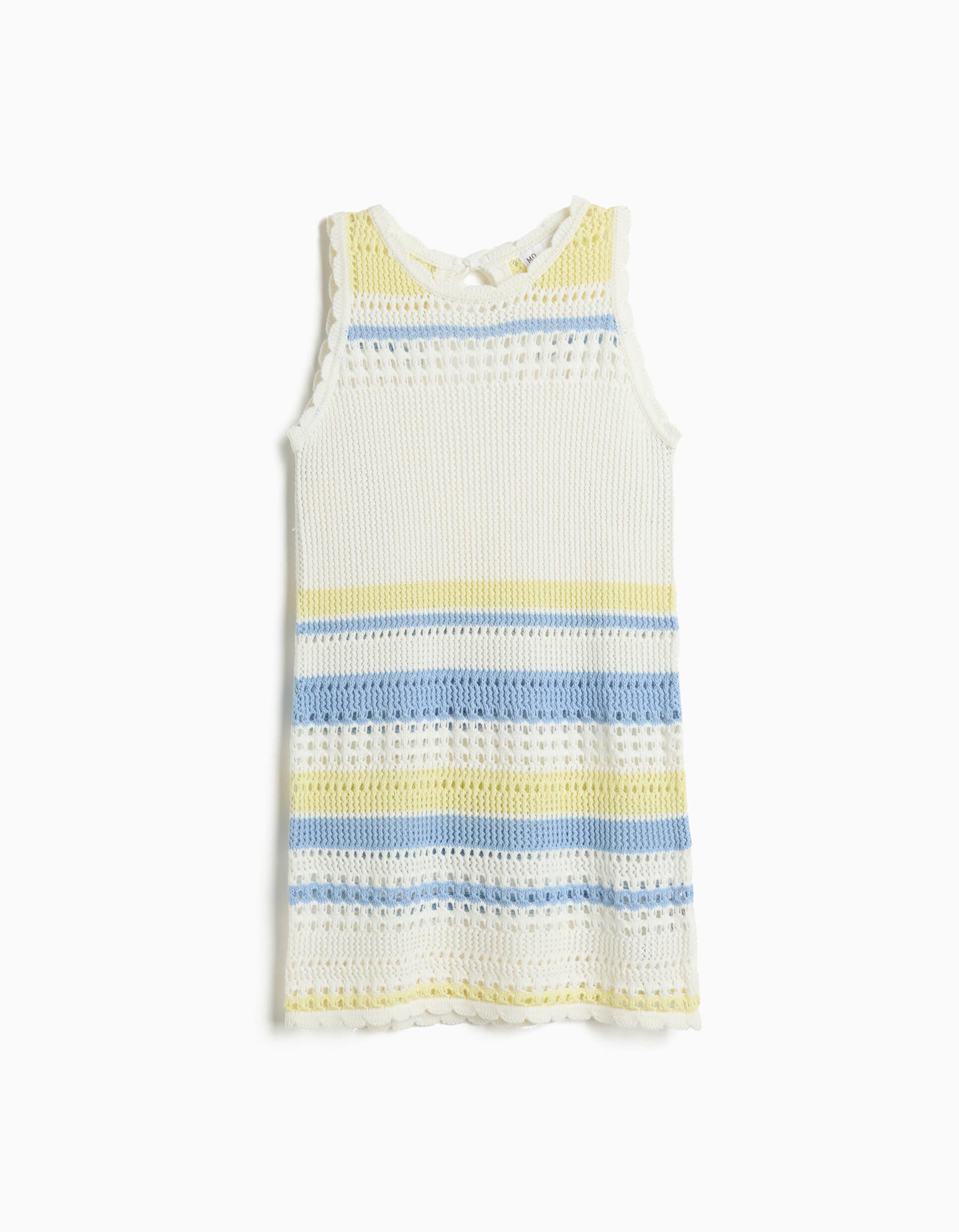 Vestido Crochet, Menina, Amarelo
