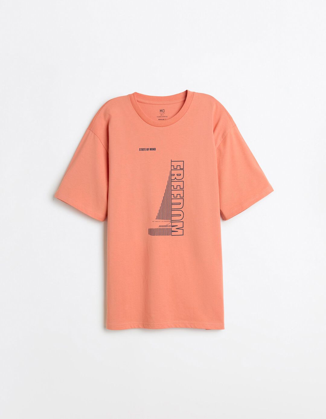 T-shirt Estampada, Homem, Laranja