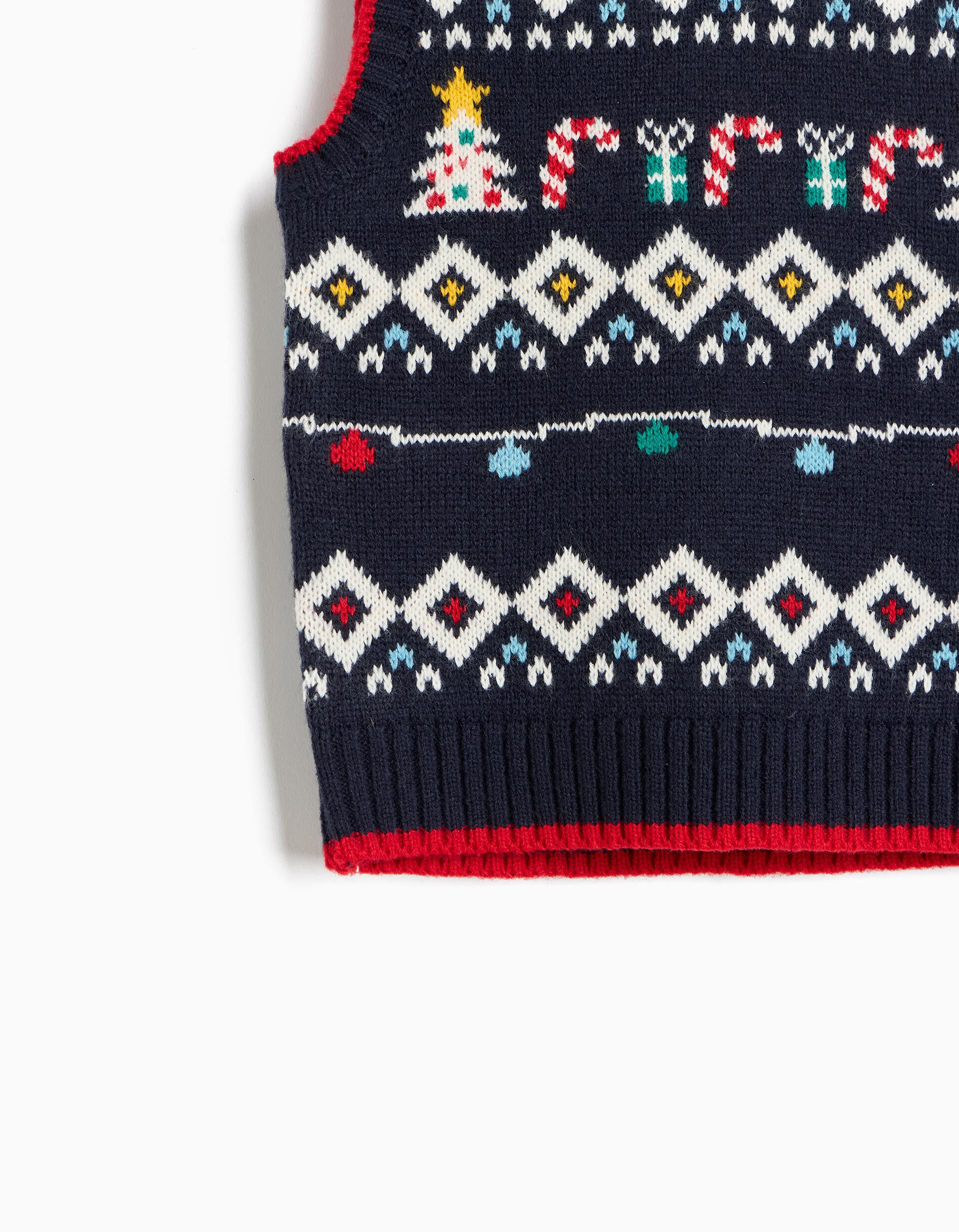 Comprar Online Colete De Natal, Menino, Azul Escuro