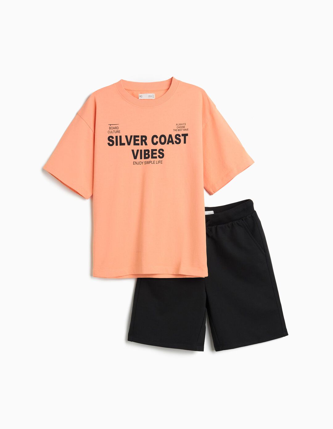 Conjunto T-shirt e Cal&ccedil;&otilde;es, Menino, Preto