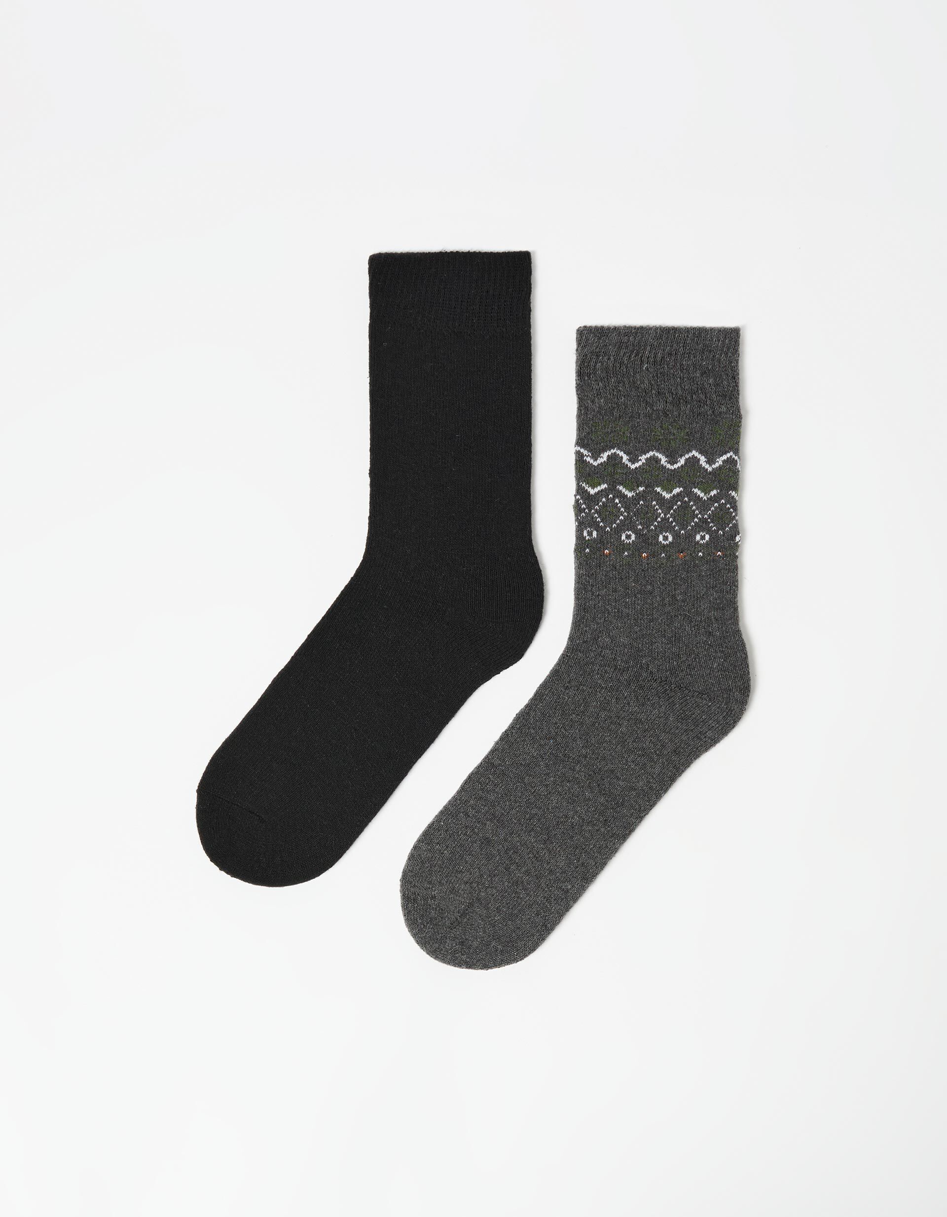 Comprar Online Pack 2 Pares de Meias, Homem, Cinzento