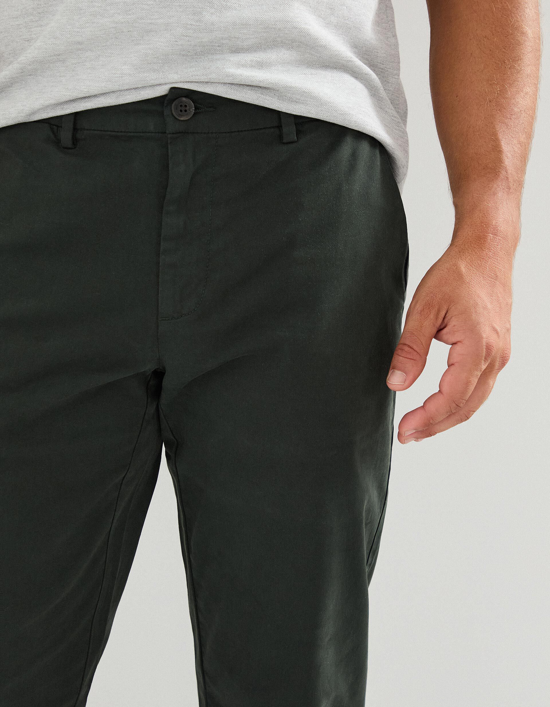 Comprar Online Cal&ccedil;as Chino Slim, Homem, Verde Escuro