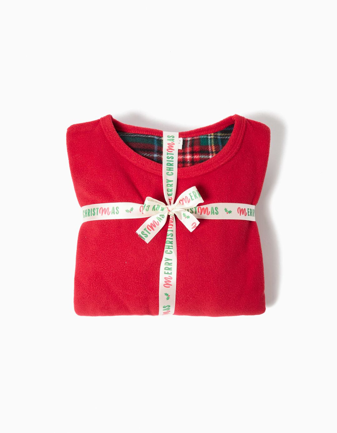 Pijama Polar de Natal, Menino, Vermelho