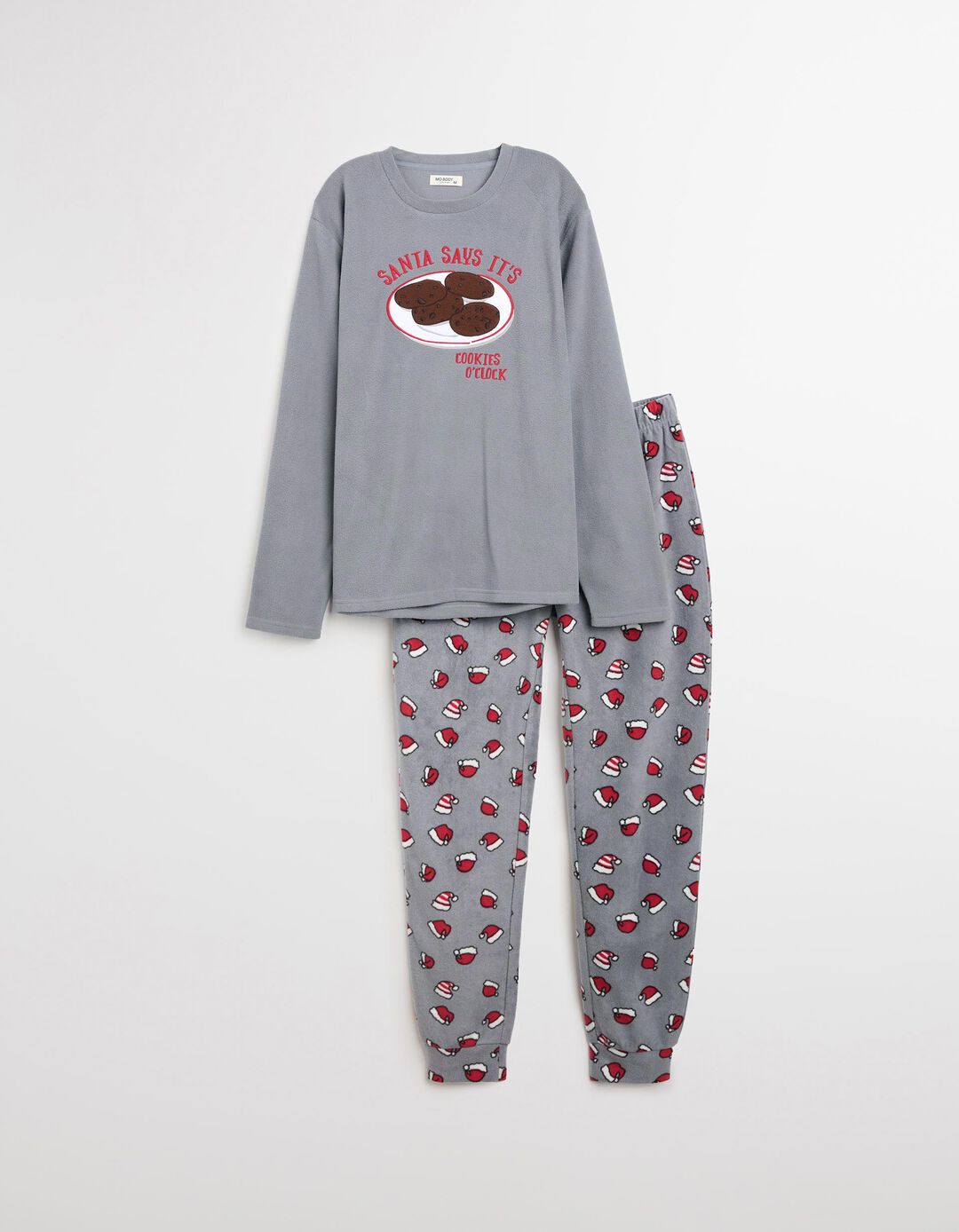 Pijama de Natal, Homem, Cinzento