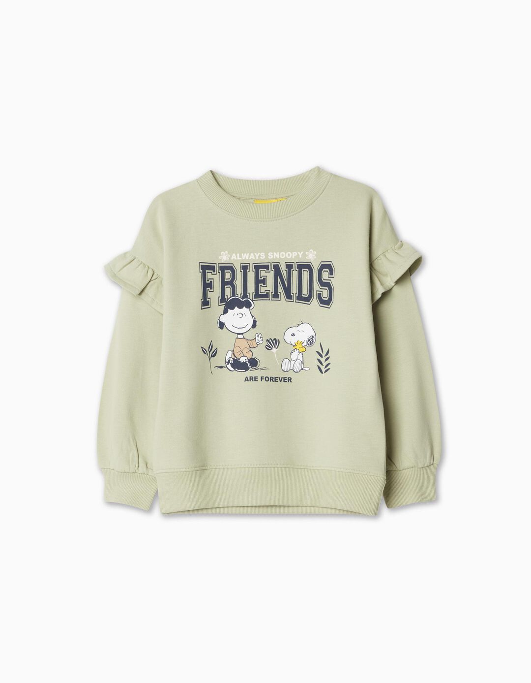 Sweatshirt 'Snoopy', Menina, Verde Claro