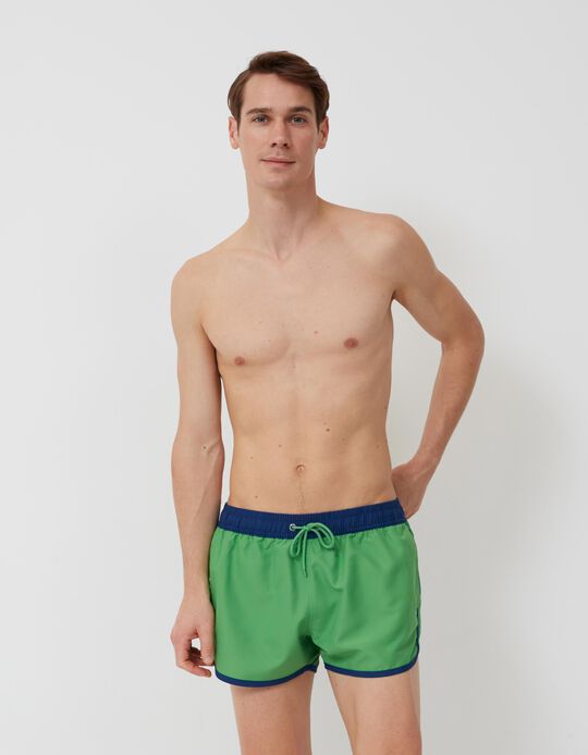 Swim Shorts, Men, Green