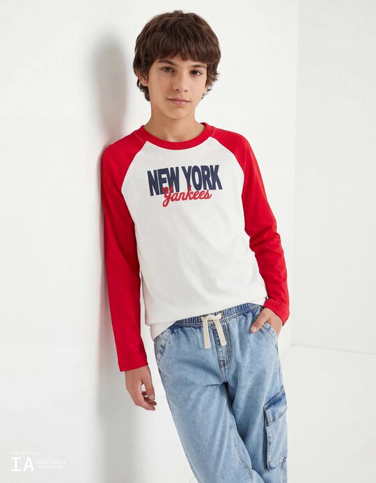 Comprar Online T-shirt Manga Comprida, Menino, Vermelho