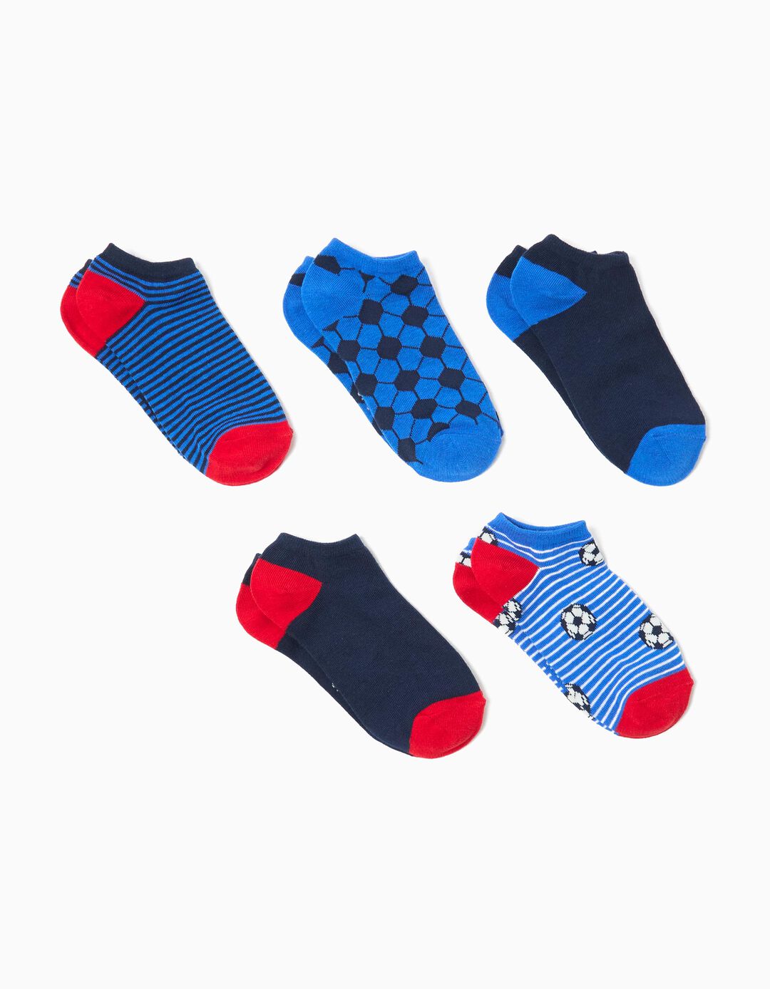 Pack 5 Pares de Meias, Menino, Multicor