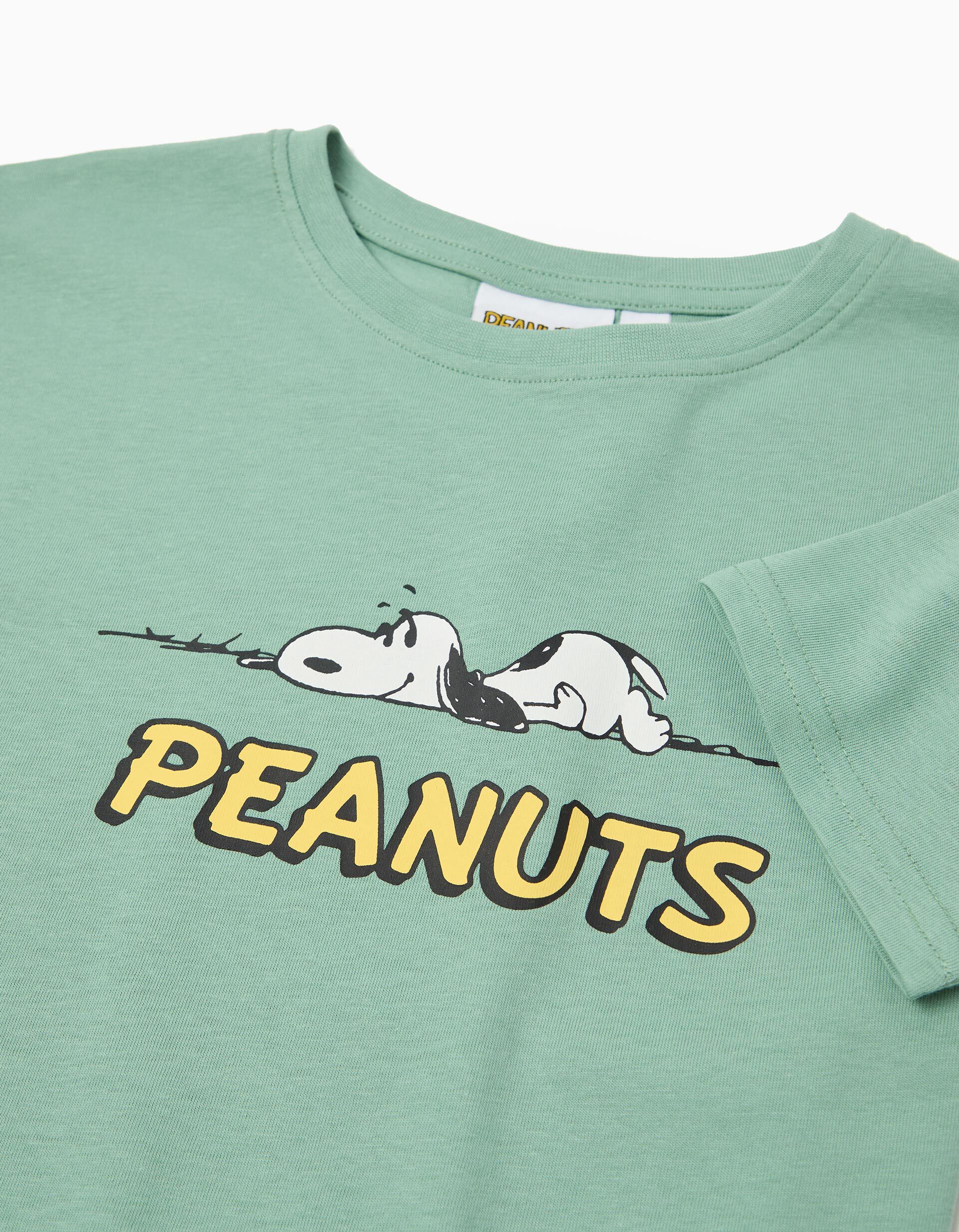 Comprar Online T-shirt 'Snoopy', Menino, Verde Claro