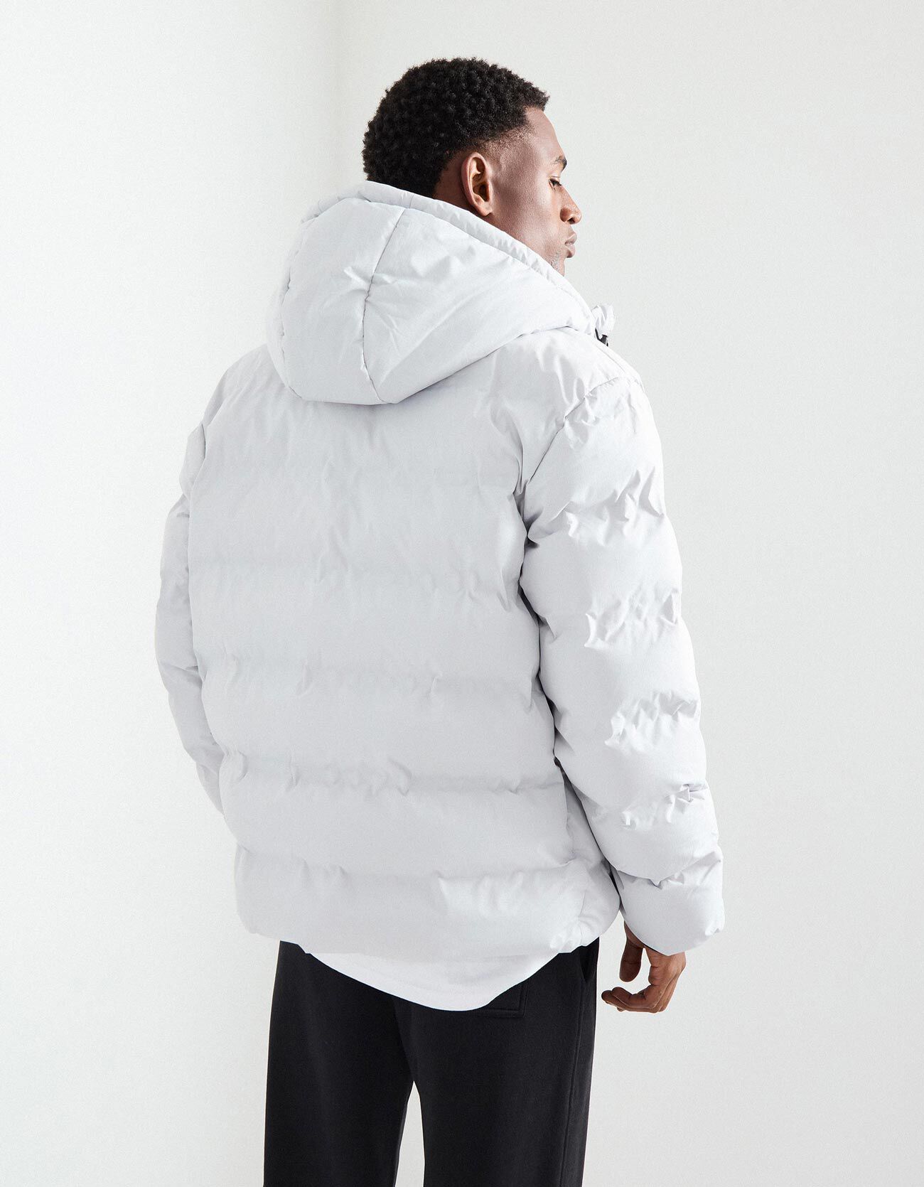 Comprar Online Casaco Acolchoado com Capuz, Homem, Cinzento