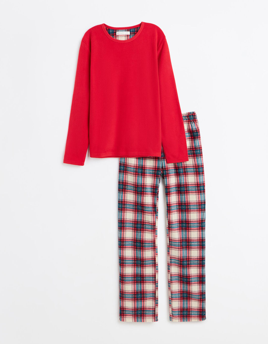 Pijama Polar De Natal, Homem, Vermelho Escuro