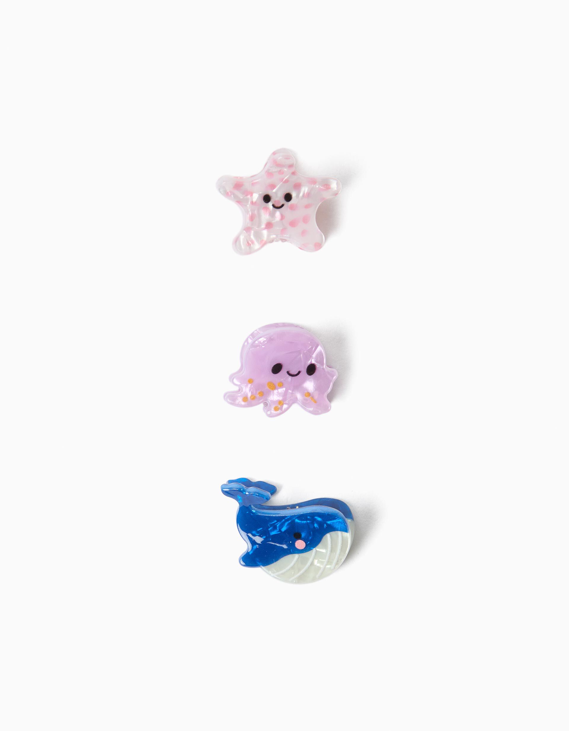 Comprar Online Pack 3 Molas de Cabelo, Menina, Multicor