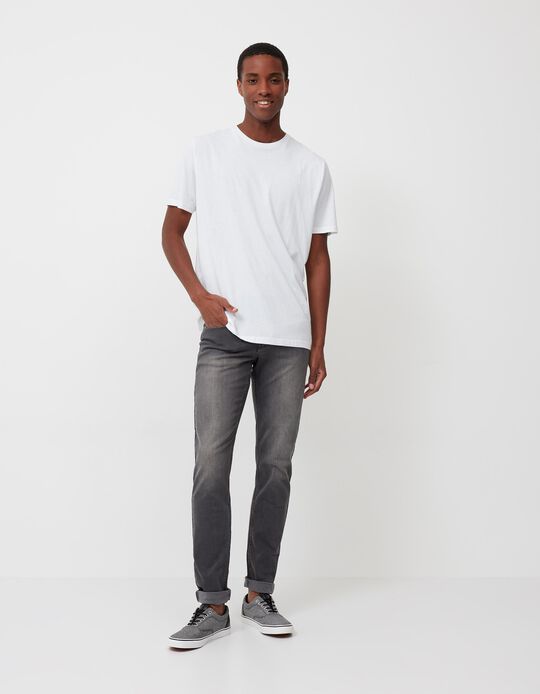 Jeans Slim-fit, Homem, Preto