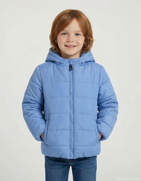 Comprar Online Casaco Acolchoado com Capuz, Menino, Azul