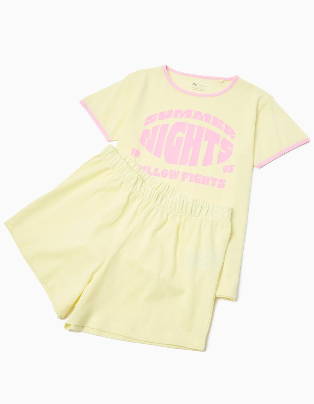 Pijama, Menina, Amarelo Claro