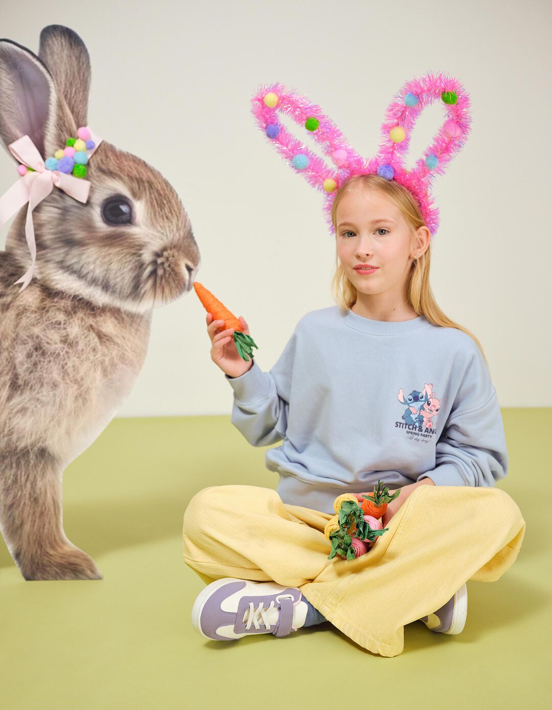 Sweatshirt de Felpa 'Stitch' &copy;Disney, Menina, Azul