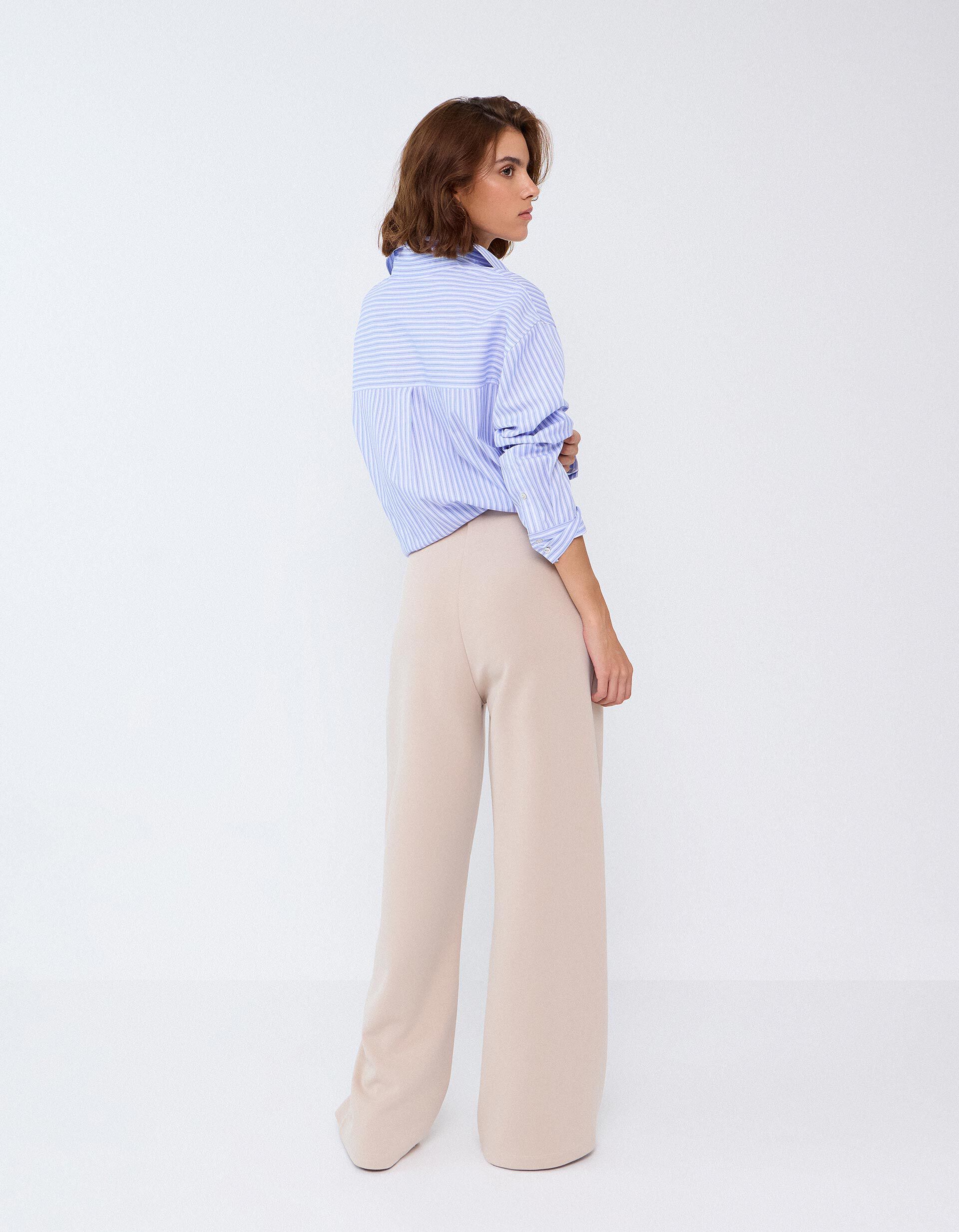 Comprar Online Cal&ccedil;as De Cintura Subida, Mulher, Bege