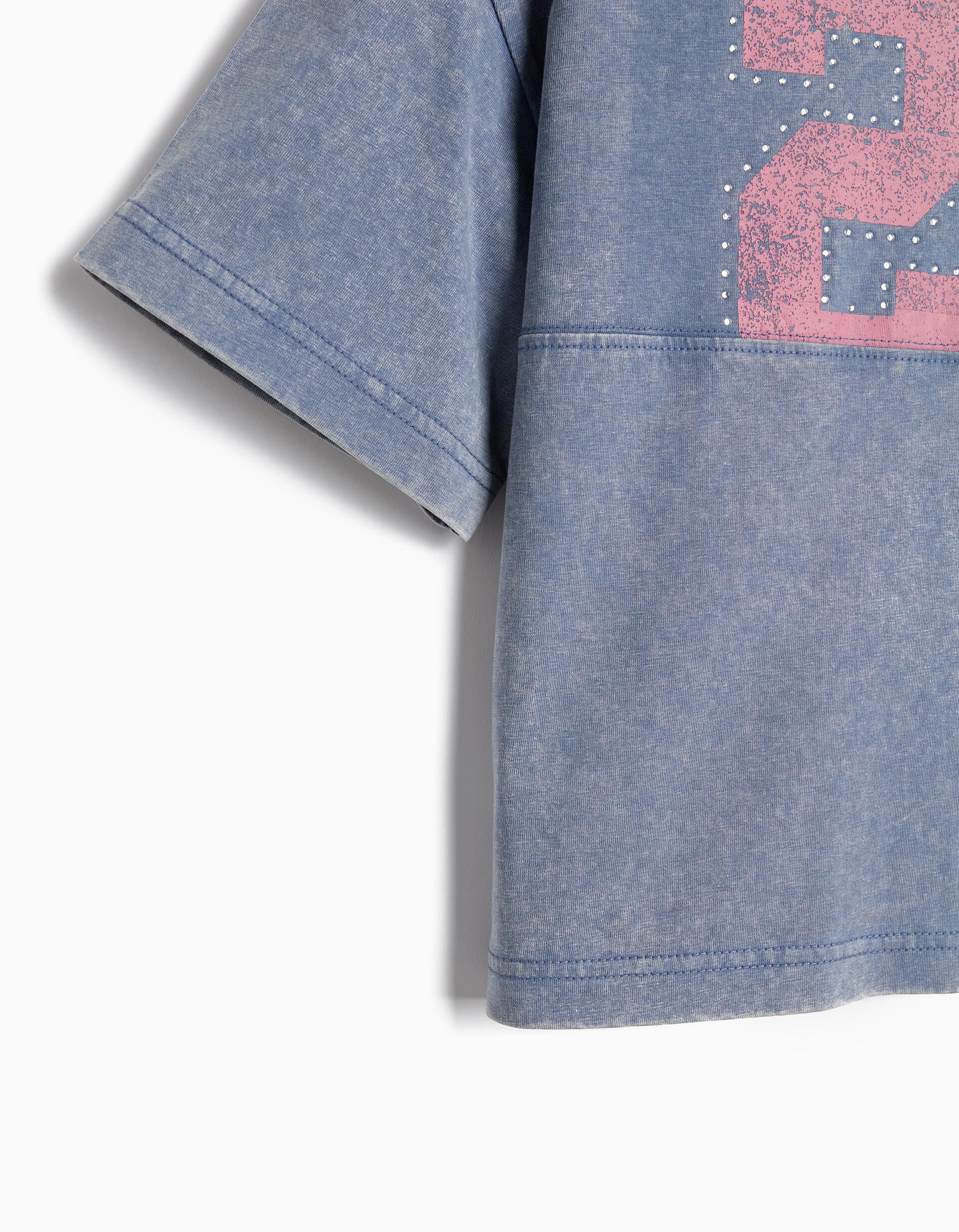Comprar Online T-shirt Estampada, Menina, Azul Escuro
