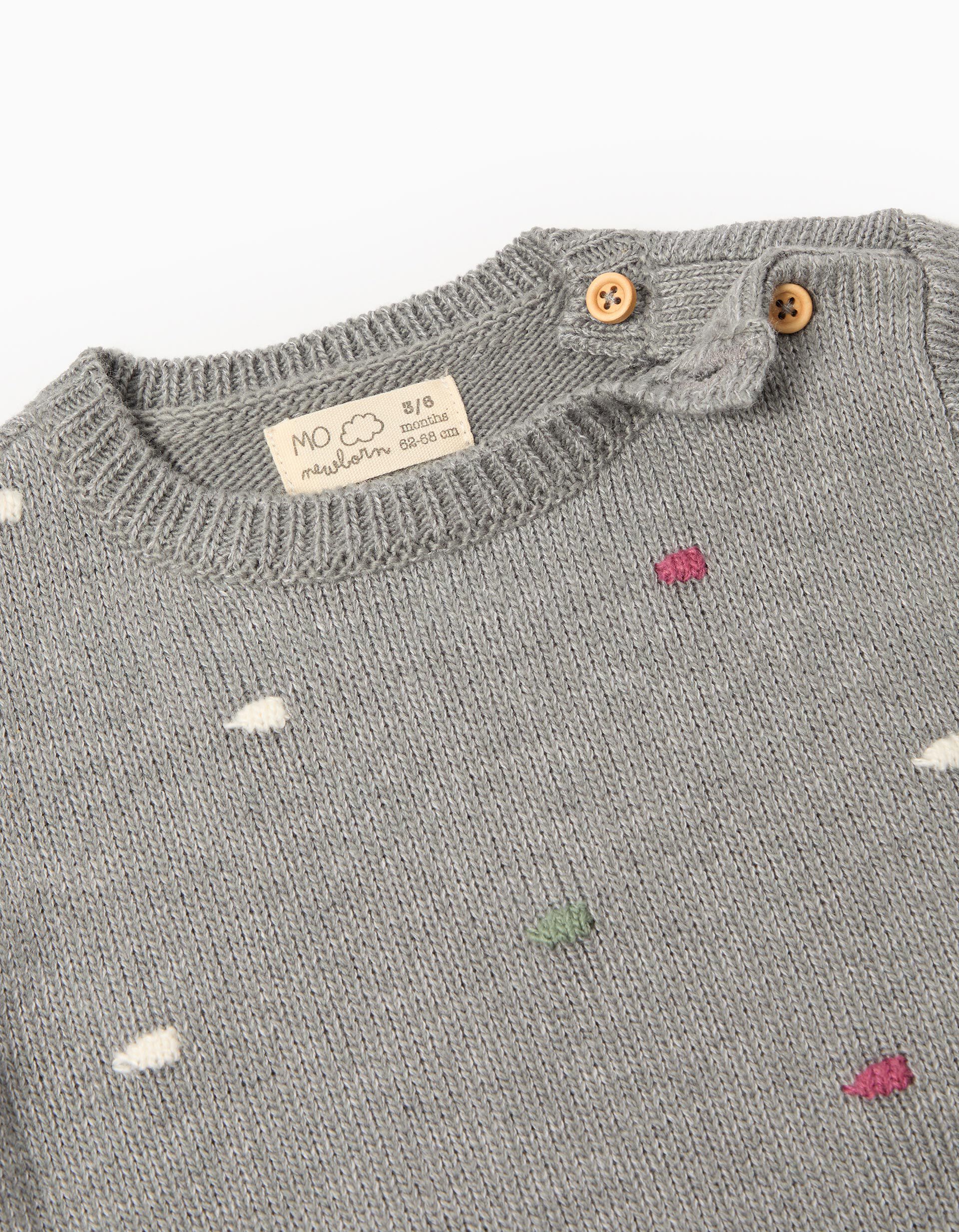 Comprar Online Camisola de Malha, Rec&eacute;m-Nascido, Cinzento