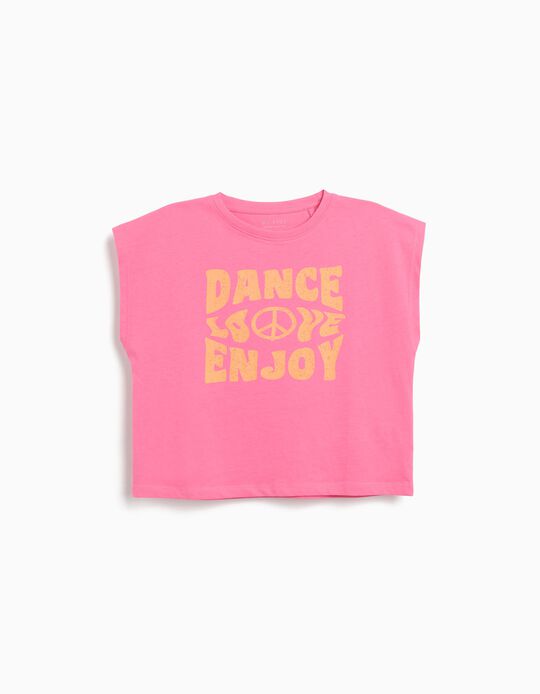 Comprar Online T-shirt sem Mangas, Menina, Rosa