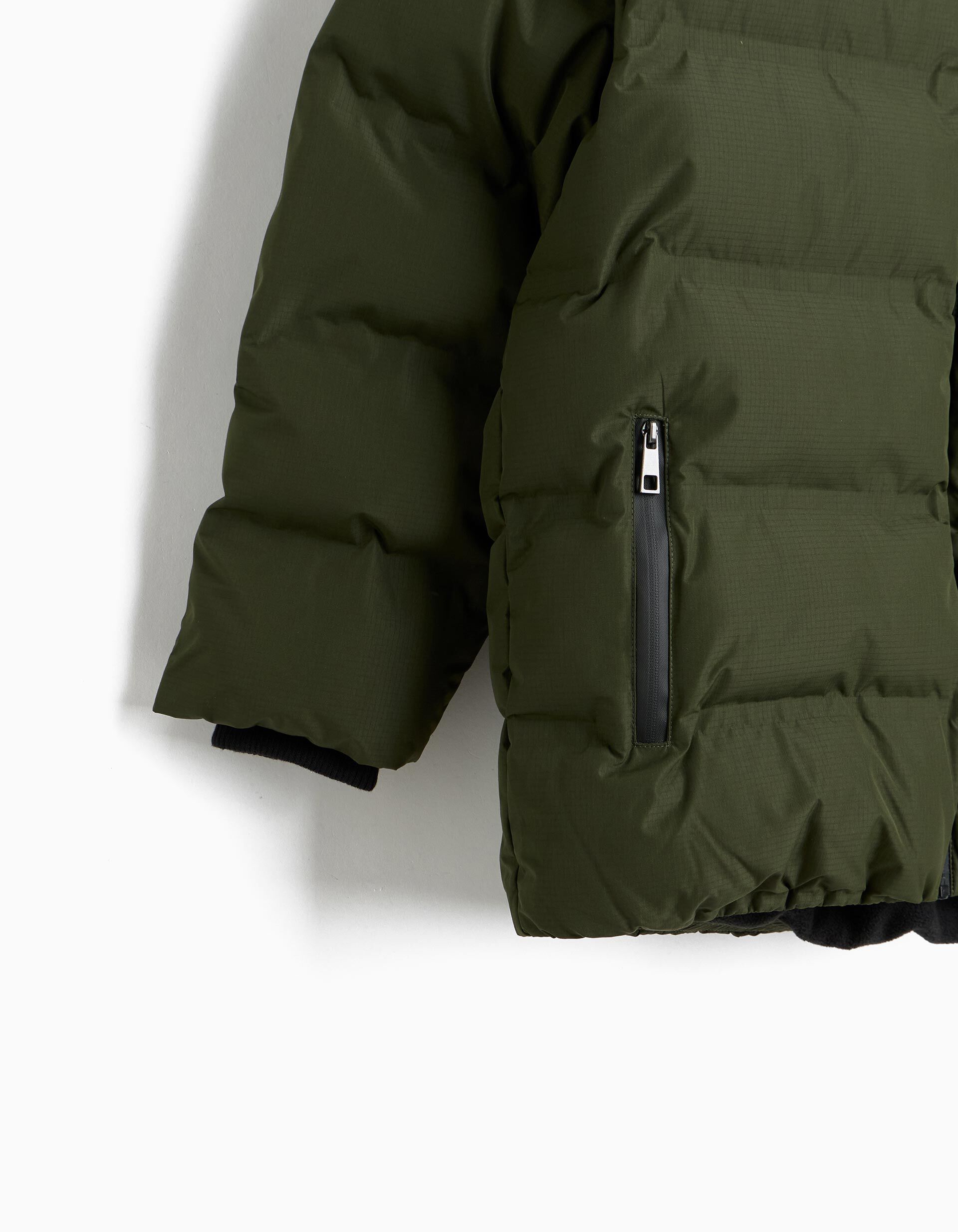 Comprar Online Casaco Acolchoado Com Capuz, Menino, Verde Escuro