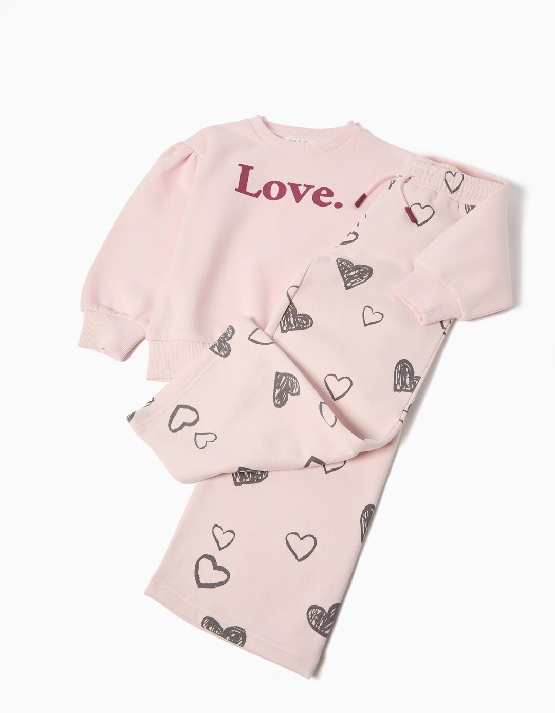 Conjunto Jogging, Menina, Rosa Claro